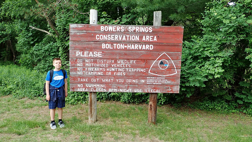 Bowers Springs Conservation Area sign
