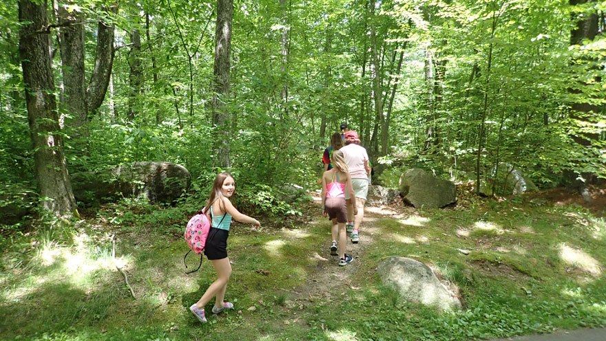 hitting the trail to the milford quarry