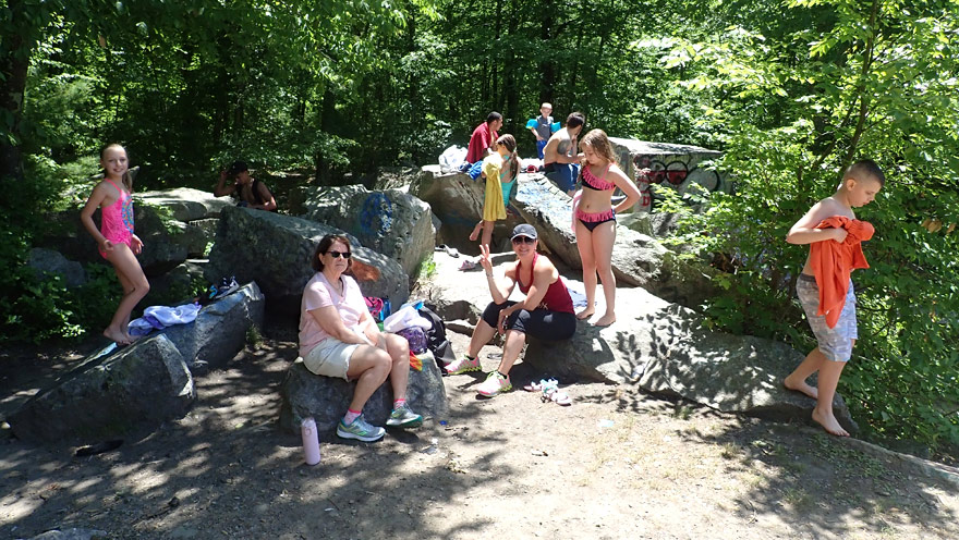 picnicking at milford quarry