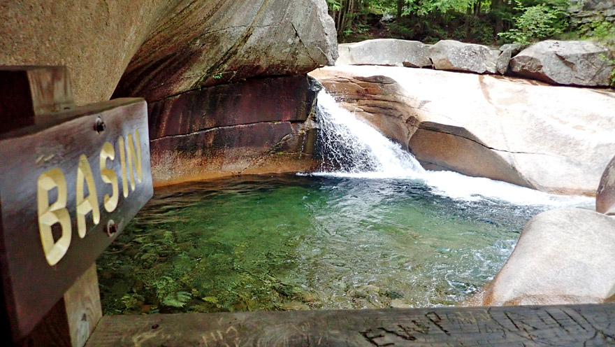 The Basin in Franconia Notch State Park